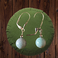 Boucles d'oreilles amazonite