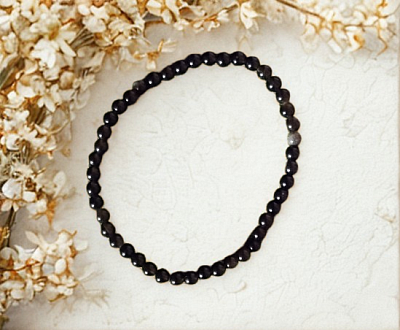 Bracelet obsidienne