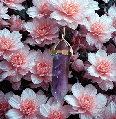 Pendentif en améthyste